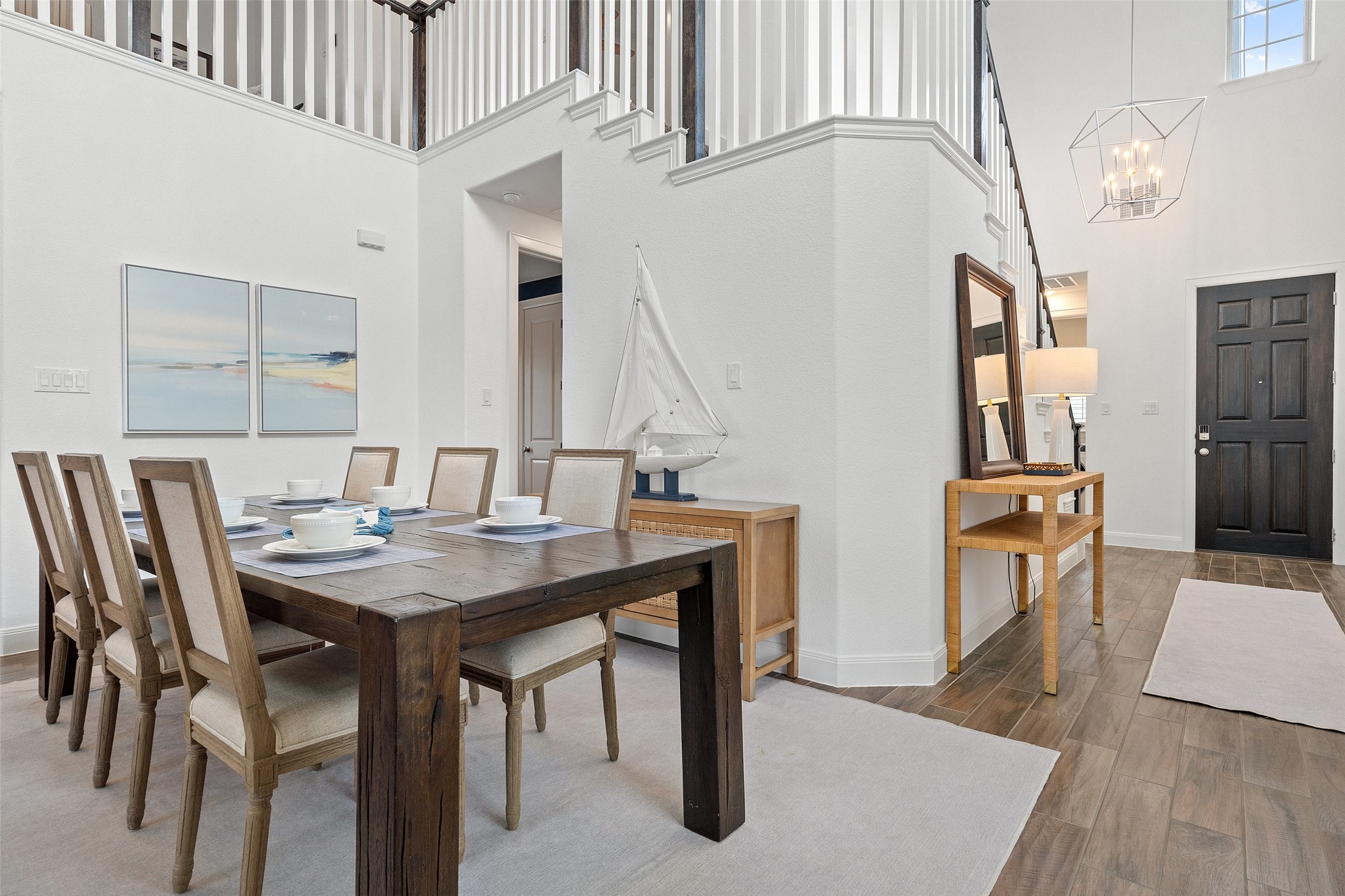 604 Pecan Bottom Trail Georgetown, TX 78628 - Photo 5 of 40 a view of a dining room with furniture