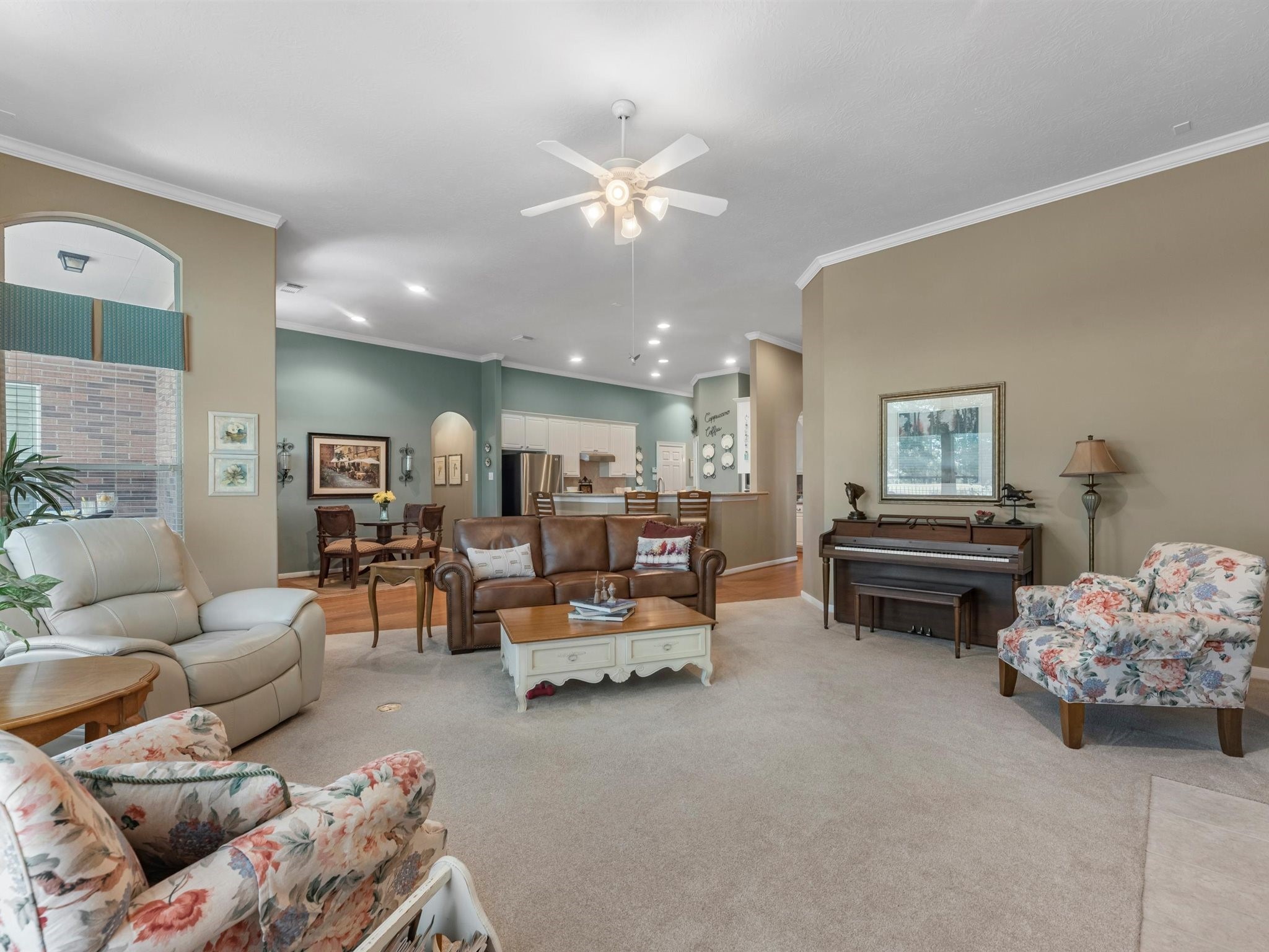 20471 Bentwood Oaks Drive Porter, TX 77365 - Photo 5 of 43 a living room with furniture and wooden floor