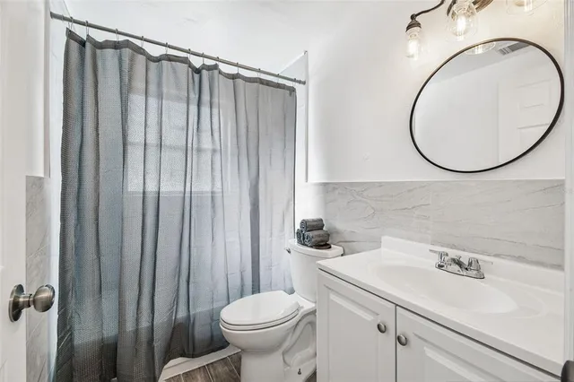 an outdoor space with patio