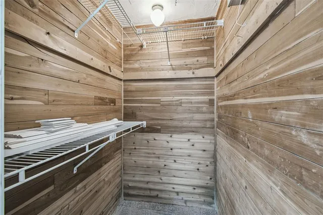 a view of a swimming pool and an outdoor space