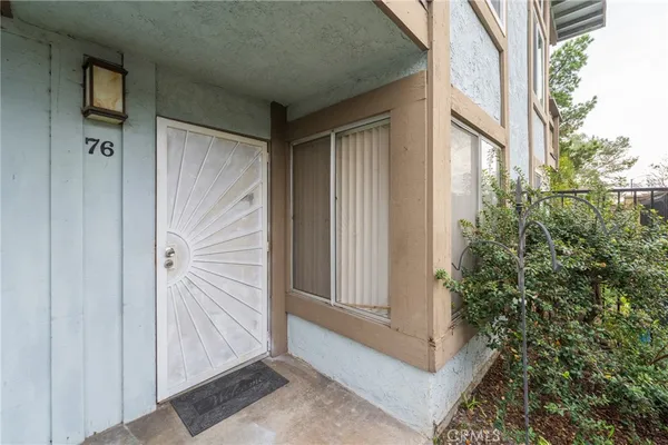 a view of front door