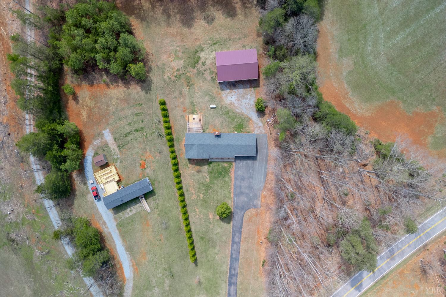 3538 Gladys Road Gladys, VA 24554 - Photo 80 of 81 an aerial view of house with yard