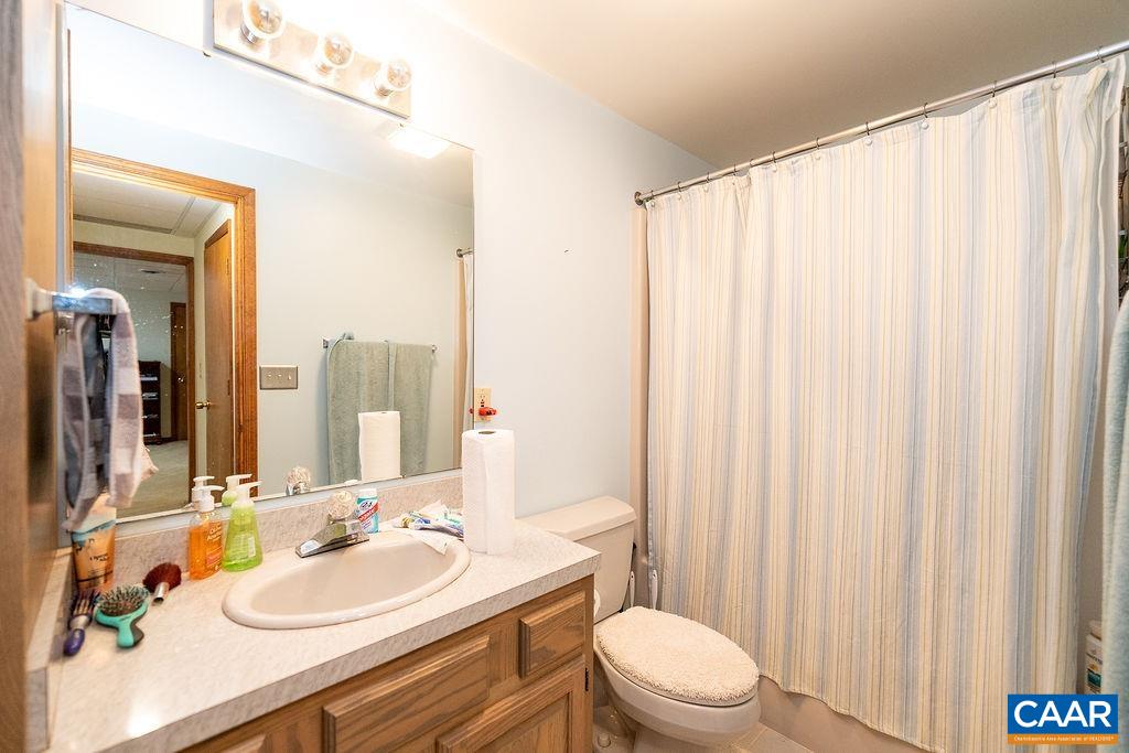 75 Amethyst Road Palmyra, VA 22963 - Photo 41 of 42 a bathroom with a sink a toilet and shower curtain