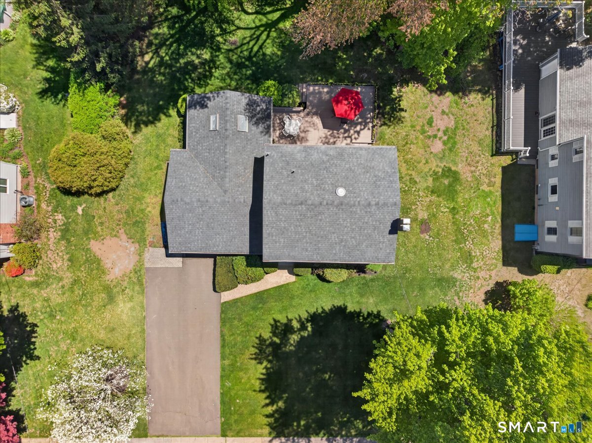 11 Bender Road Hamden, CT 06518 - Photo 36 of 40 an aerial view of a house with a yard and a large tree