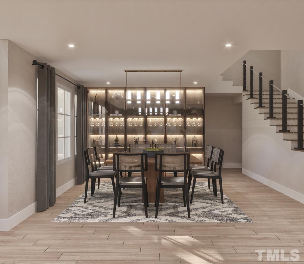 47 Treviso Place Durham, NC 27707 - Photo 19 of 38 a dining room with furniture and window
