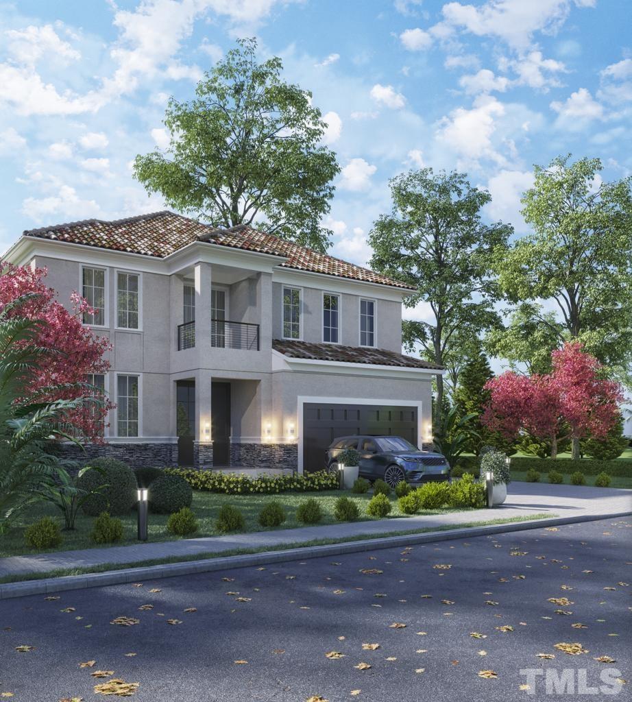 47 Treviso Place Durham, NC 27707 - Photo 2 of 38 front view of house with a yard