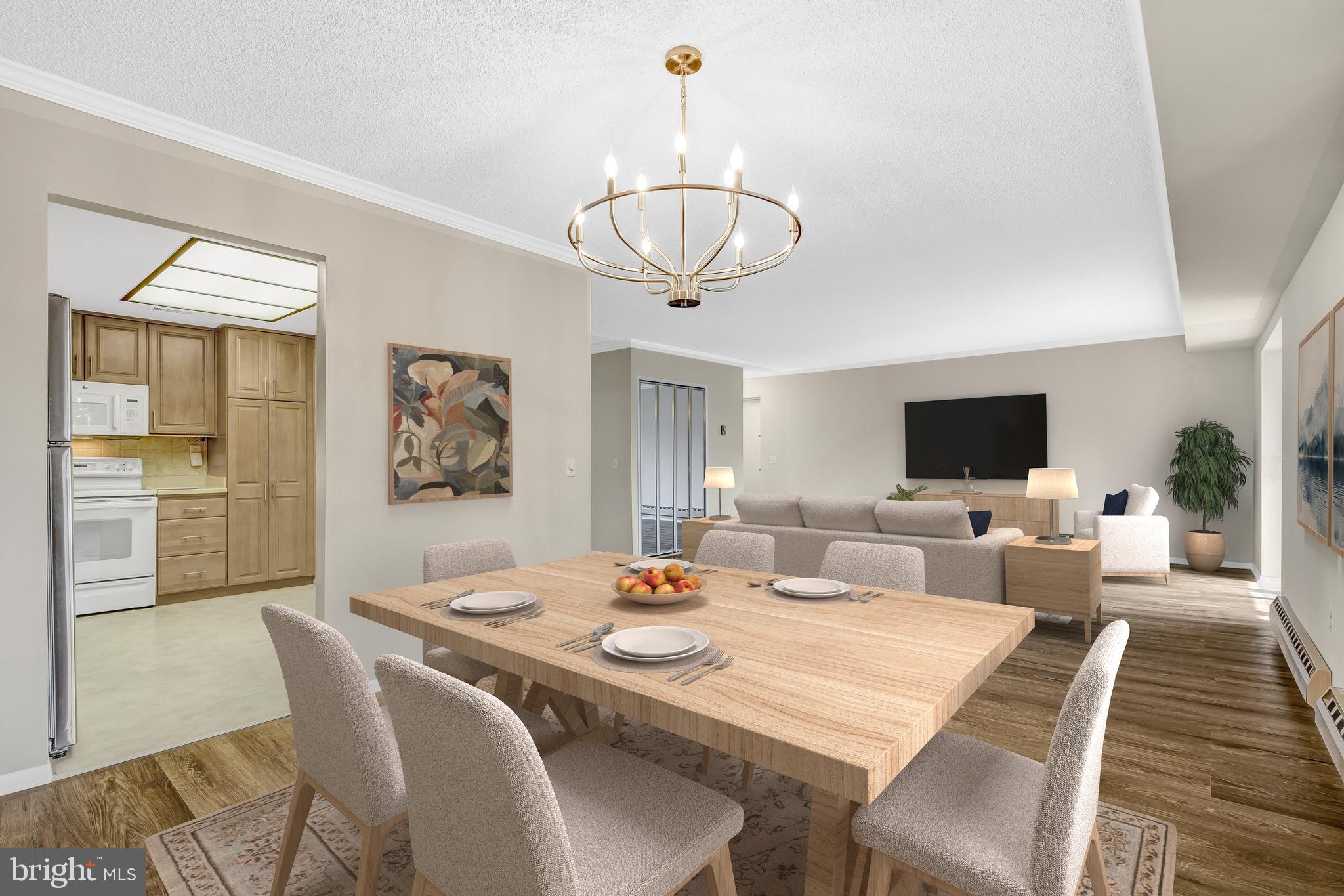 15300 Wallbrook Court, Unit 473A Silver Spring, MD 20906 - Photo 2 of 58 V. Staged Dining Area