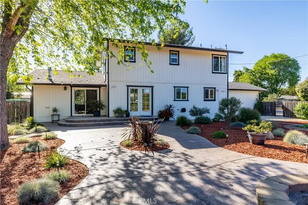 a view of a city and mountain view