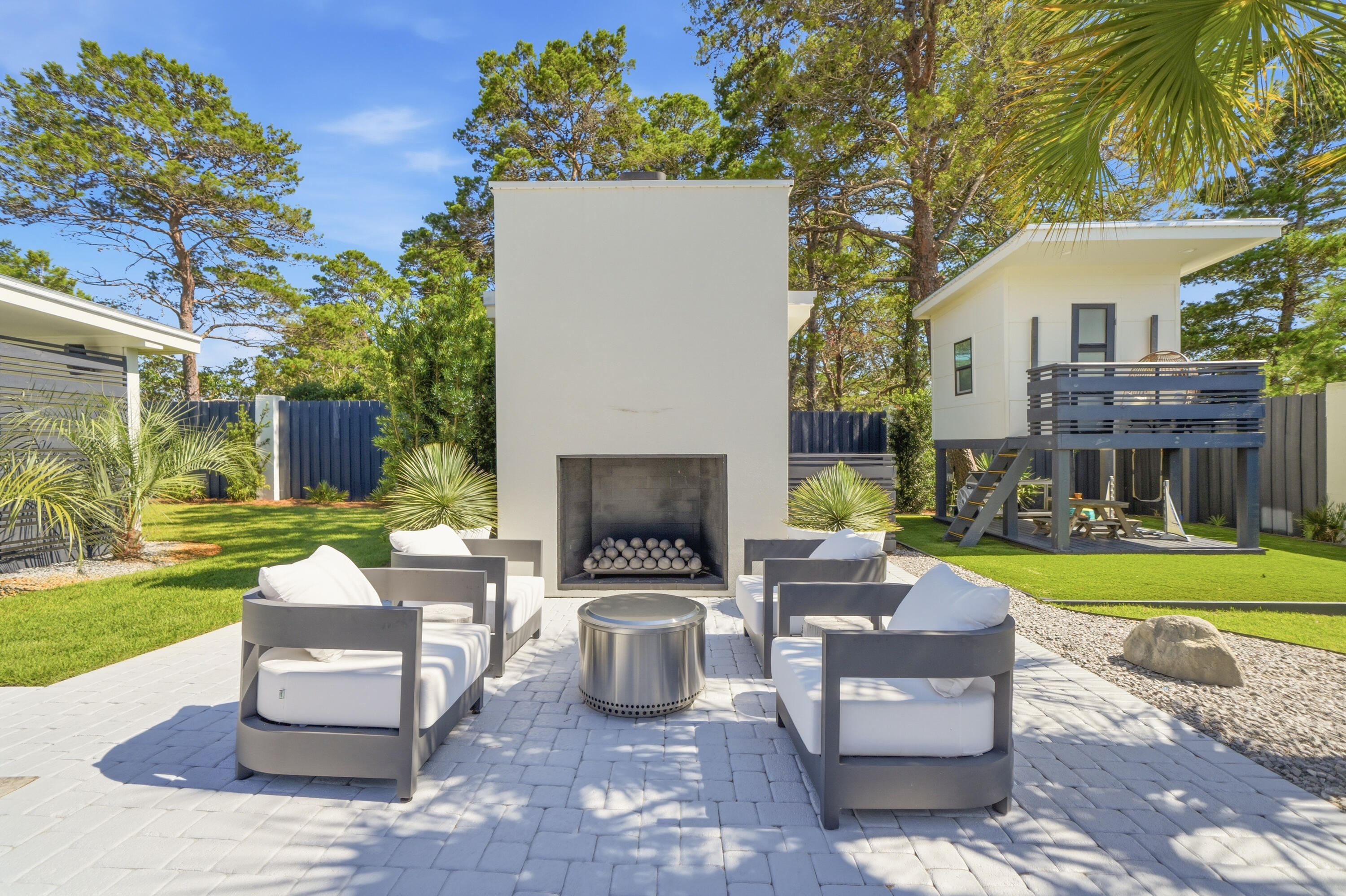 114 Surfside Drive Santa Rosa Beach, FL 32459 - Photo 57 of 84 Outdoor Fireplace