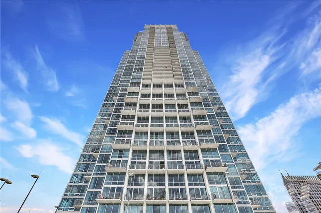 a front view of a building