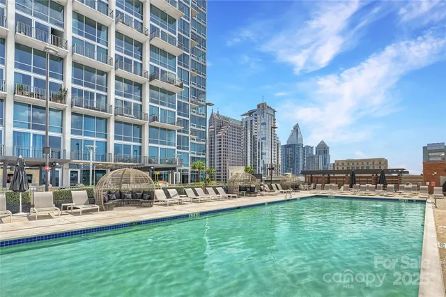 a building with river in front of it