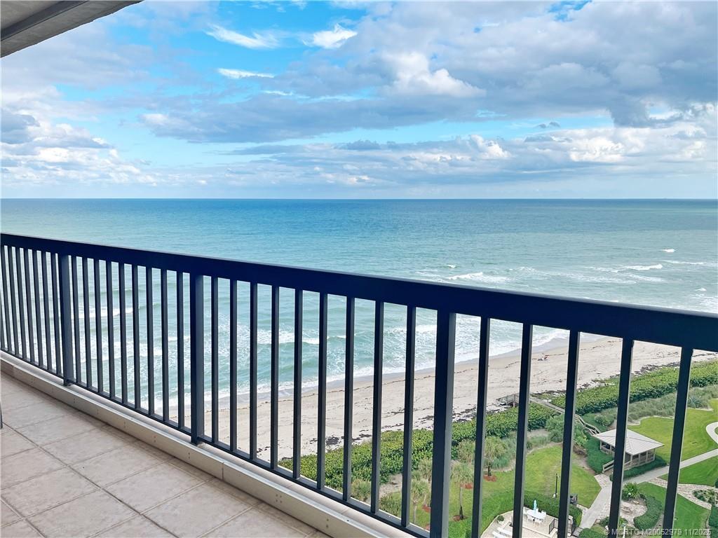 9500 South Ocean Drive, Unit 1410 Jensen Beach, FL 34957 - Photo 16 of 17 a balcony with a view of lake