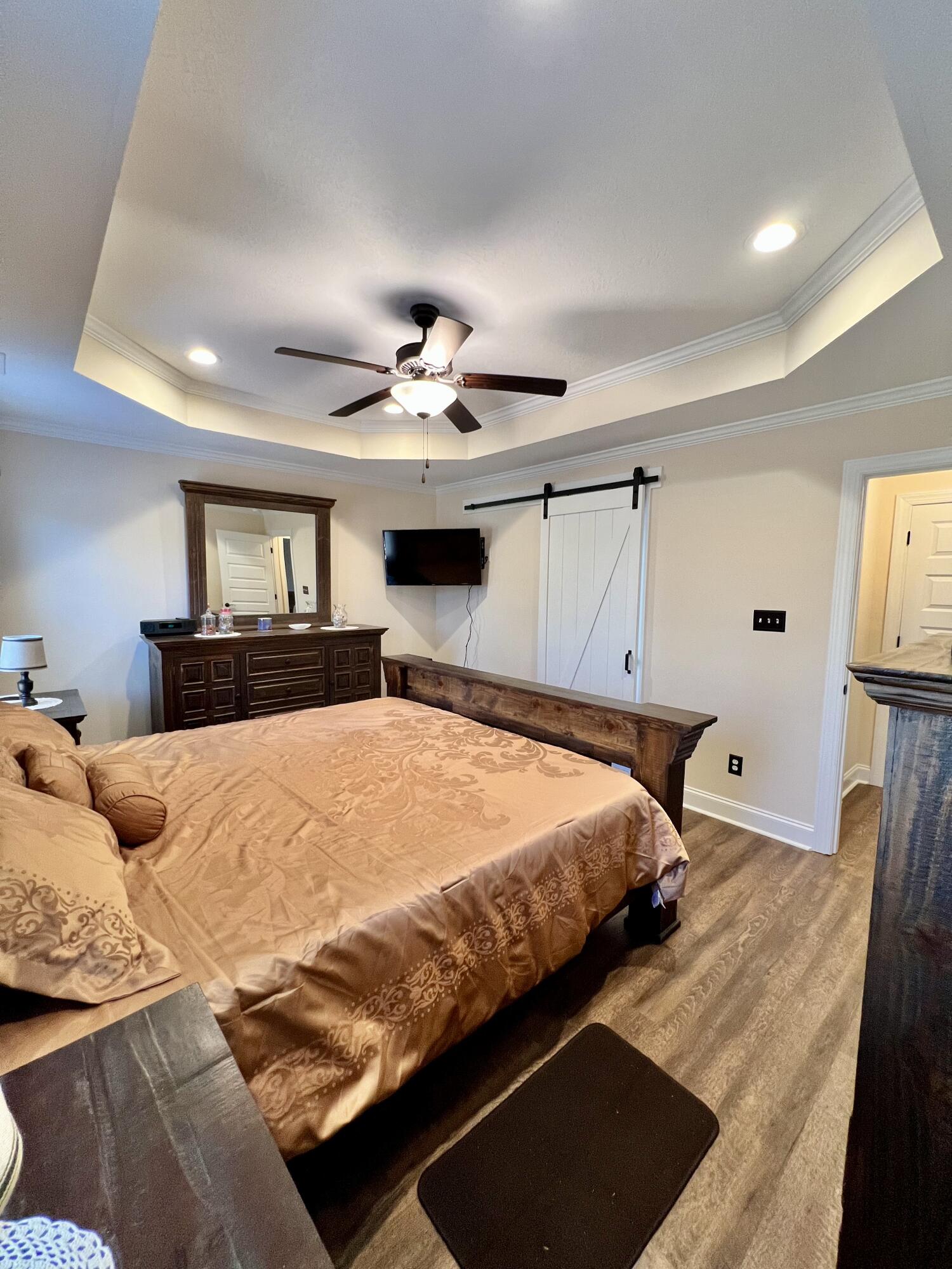 725 Fordham Road Grovetown, GA 30813 - Photo 19 of 42 Master Bedroom w/Barn door to bathroom