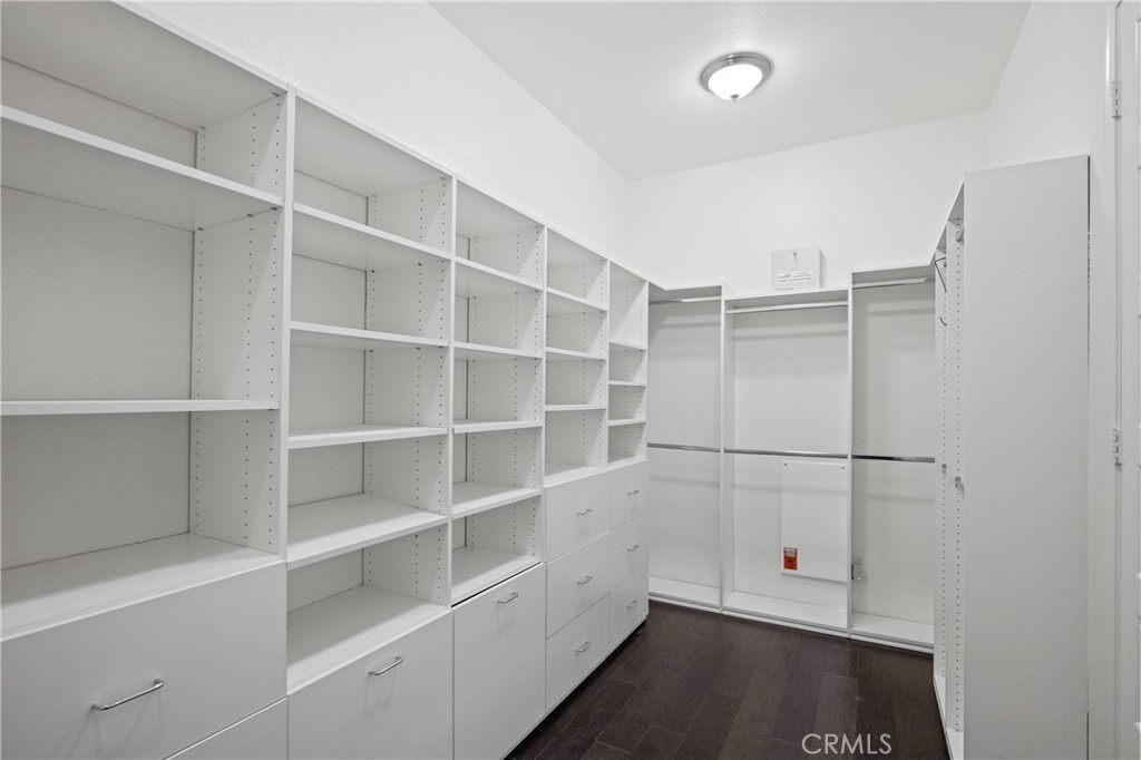 24910 Old Stone Way Stevenson Ranch, CA 91381 - Photo 33 of 67 a view of an empty walk in closet