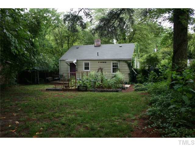 2104 Ruffin Street Durham, NC 27704 - Photo 14 of 18 The back yard is surprising large. The garden is established and there's mature mulberry trees with fresh berries on them right now. Exterior Back