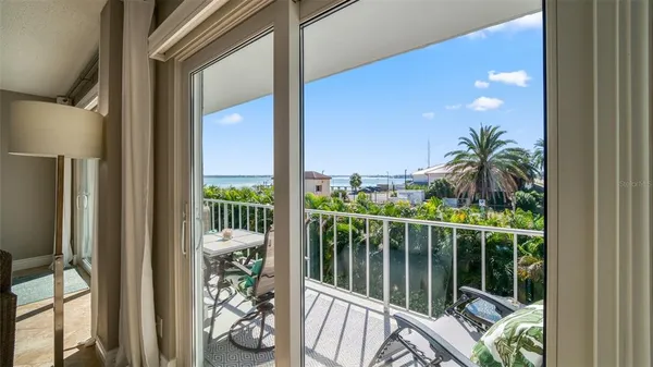 a view of a balcony