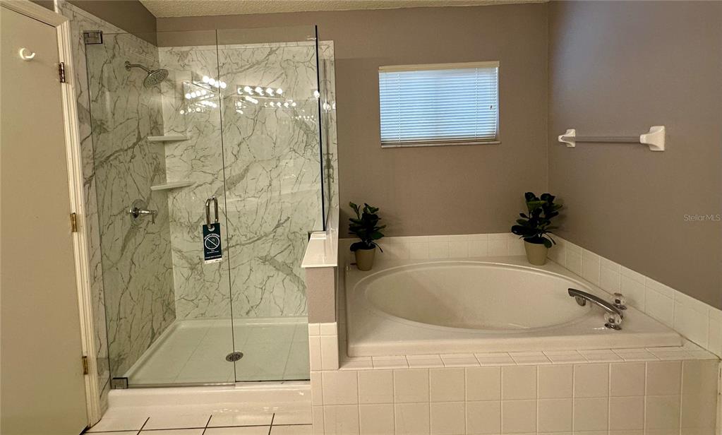 12633 Early Run Lane Riverview, FL 33578 - Photo 10 of 44 a bathroom with a bathtub and shower
