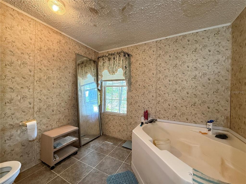 11101 Sumner Road Wimauma, FL 33598 - Photo 17 of 22 a bathroom with a bathtub and a shower