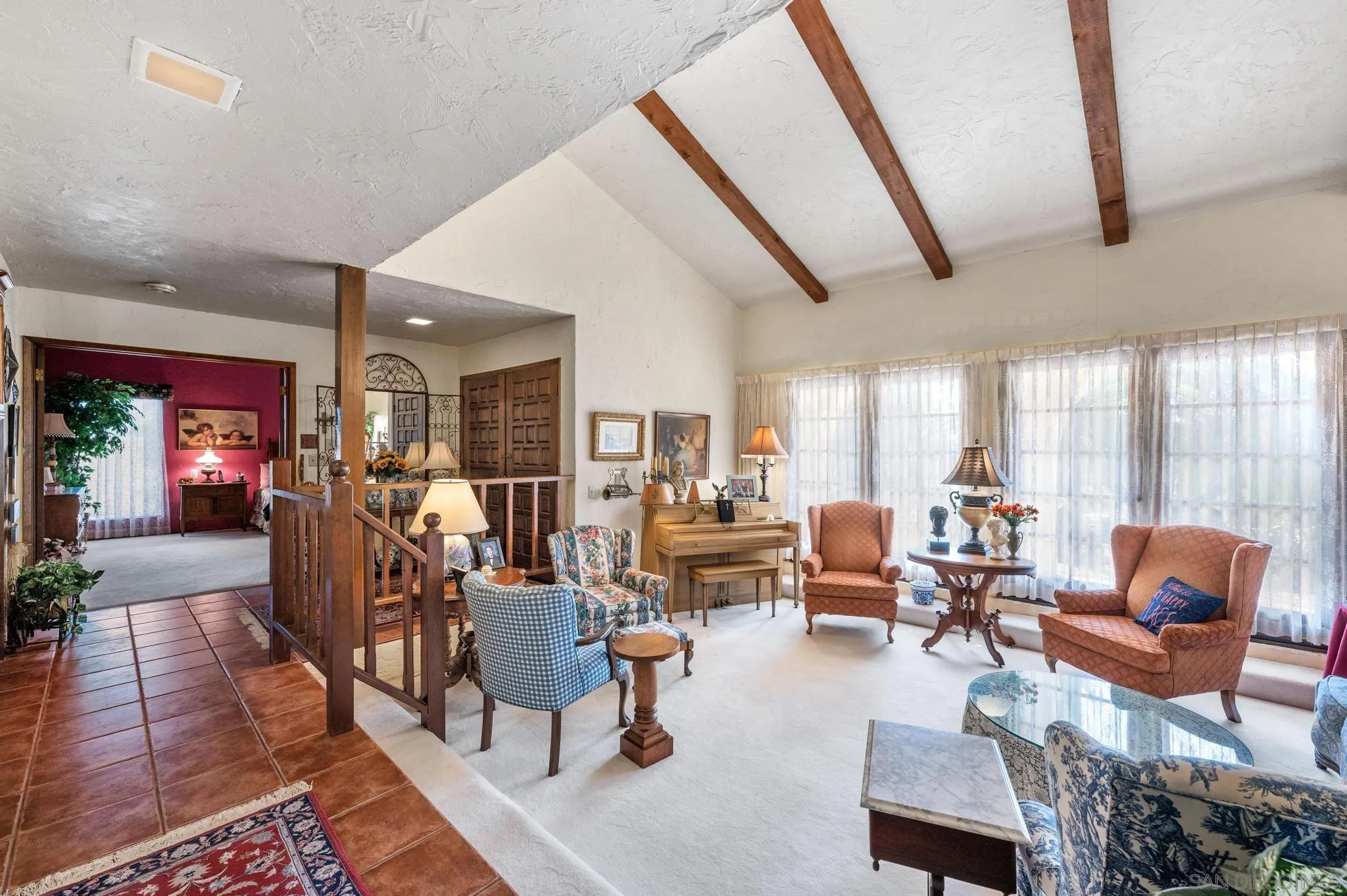 24572 Rutherford Road Ramona, CA 92065 - Photo 17 of 62 a living room with furniture and a large window