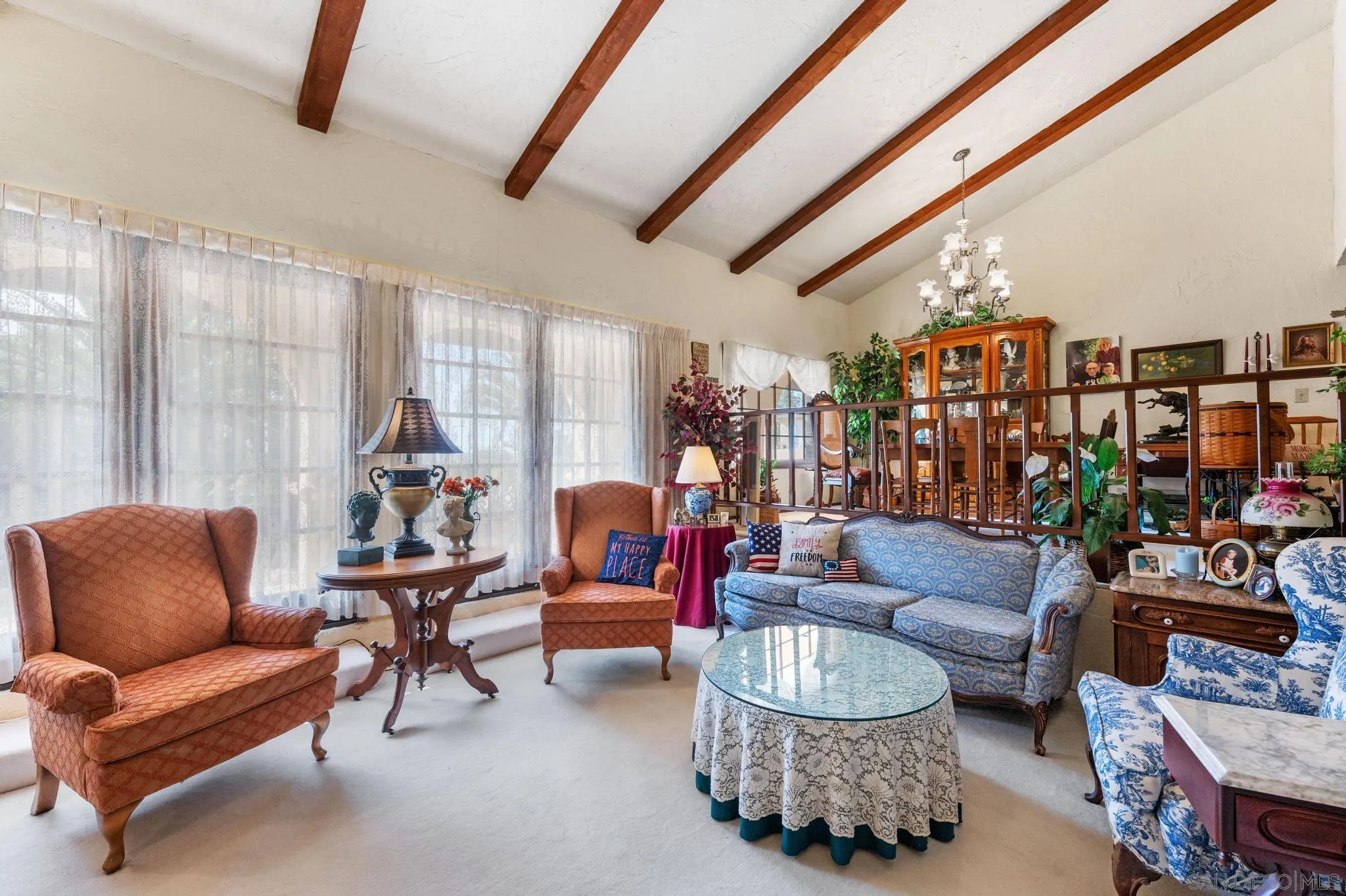 24572 Rutherford Road Ramona, CA 92065 - Photo 18 of 62 a living room with furniture and a large window