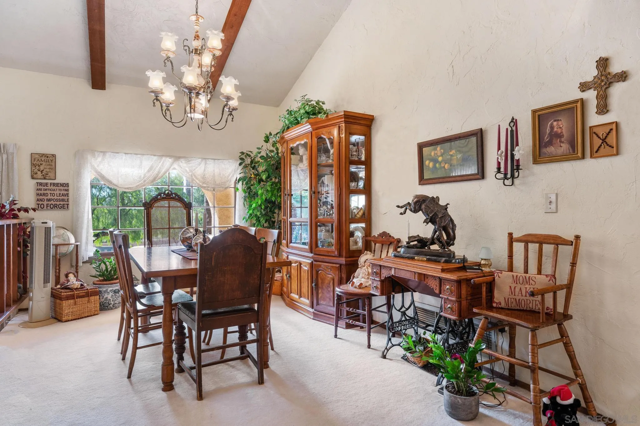 24572 Rutherford Road Ramona, CA 92065 - Photo 23 of 62 a view of a dining room with furniture window and outside view