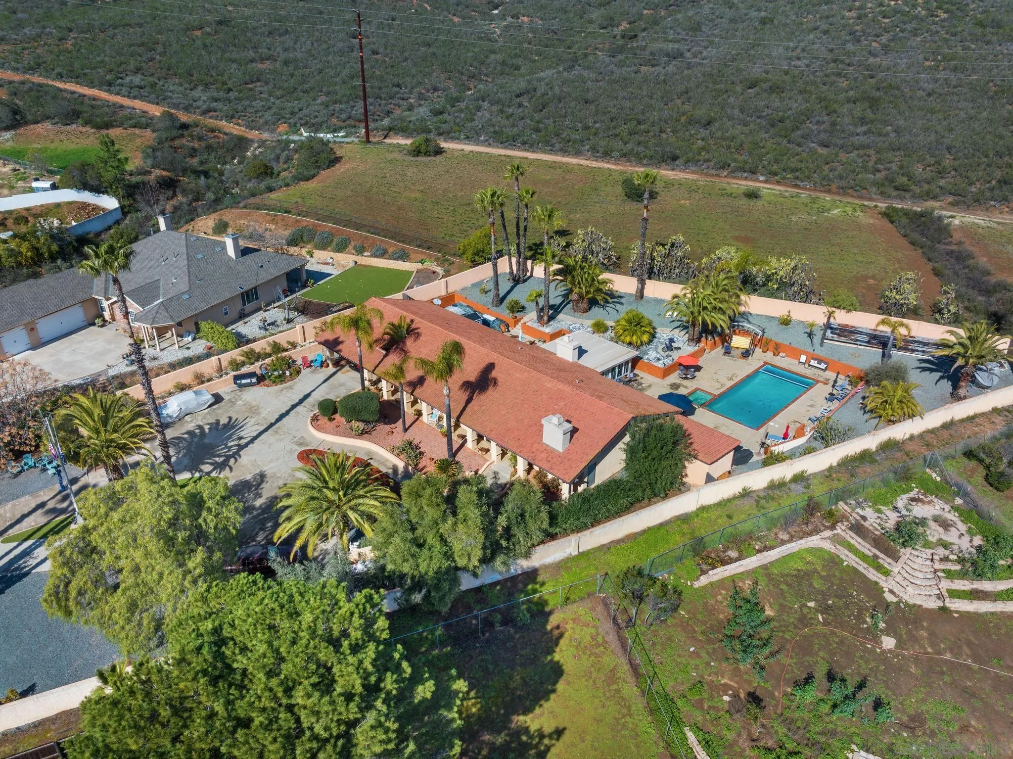 24572 Rutherford Road Ramona, CA 92065 - Photo 59 of 62 an aerial view of a houses with outdoor space