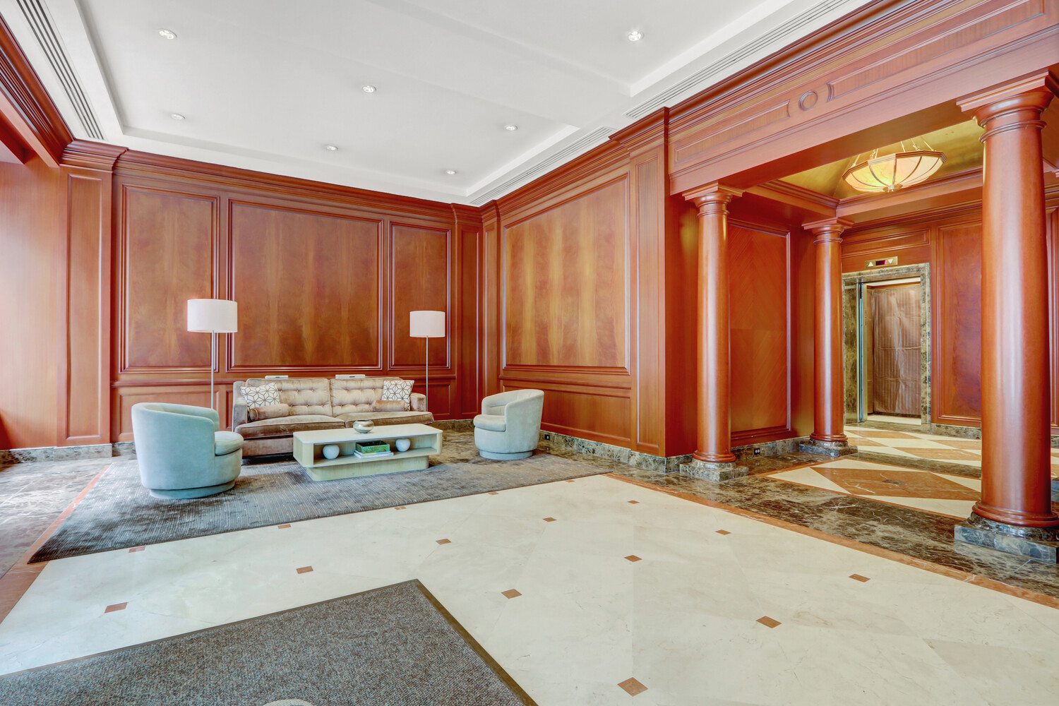 90 East End Avenue, Unit 10B Manhattan, NY 10028 - Photo 38 of 39 a living room with a large window
