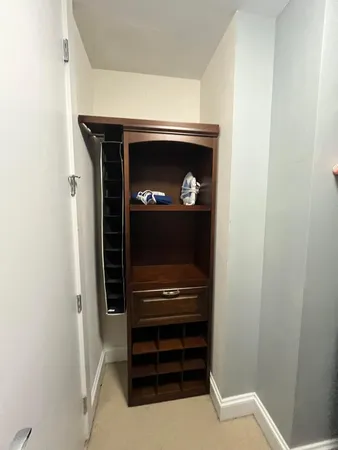 a view of kitchen and an entryway