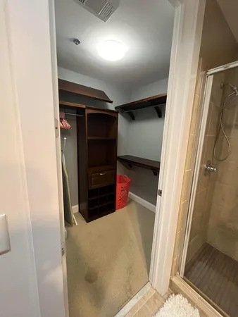 a view of walk in closet