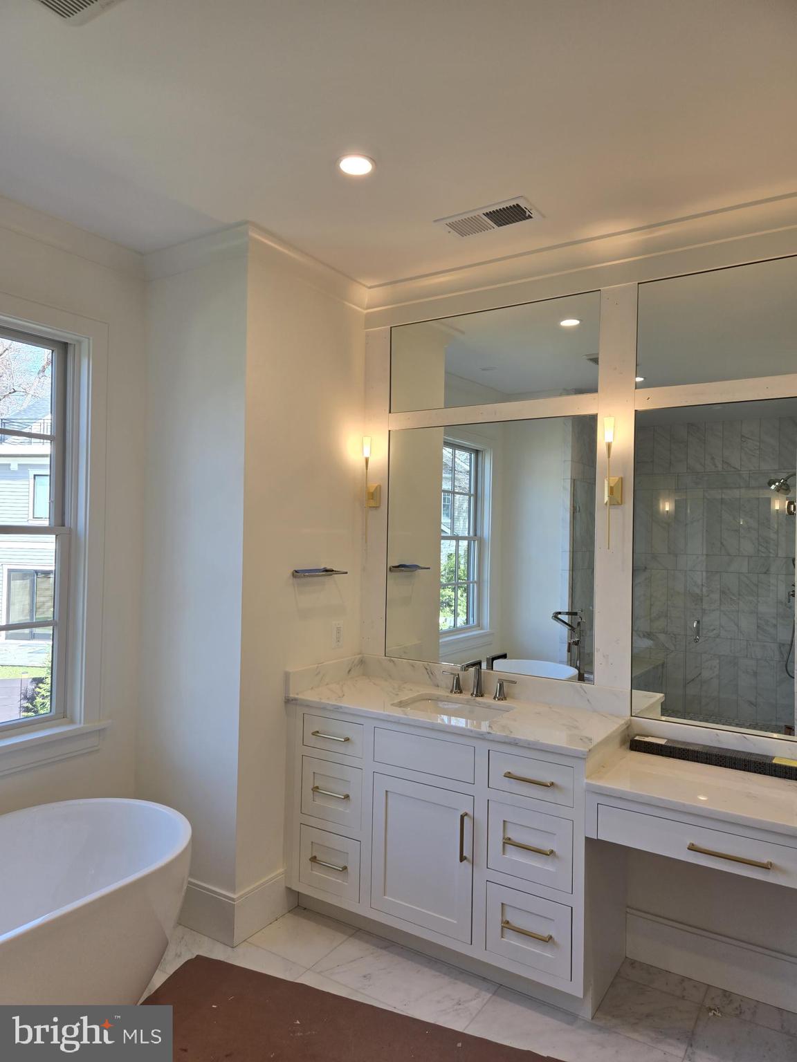 7005 Exfair Road Bethesda, MD 20814 - Photo 14 of 79 Elegant bathroom with modern finishes.