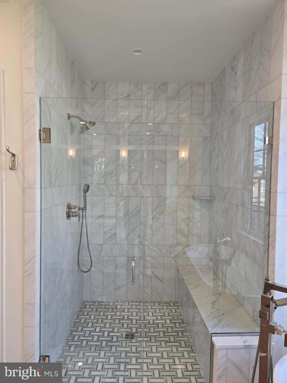 7005 Exfair Road Bethesda, MD 20814 - Photo 17 of 79 Elegant marble shower retreat.