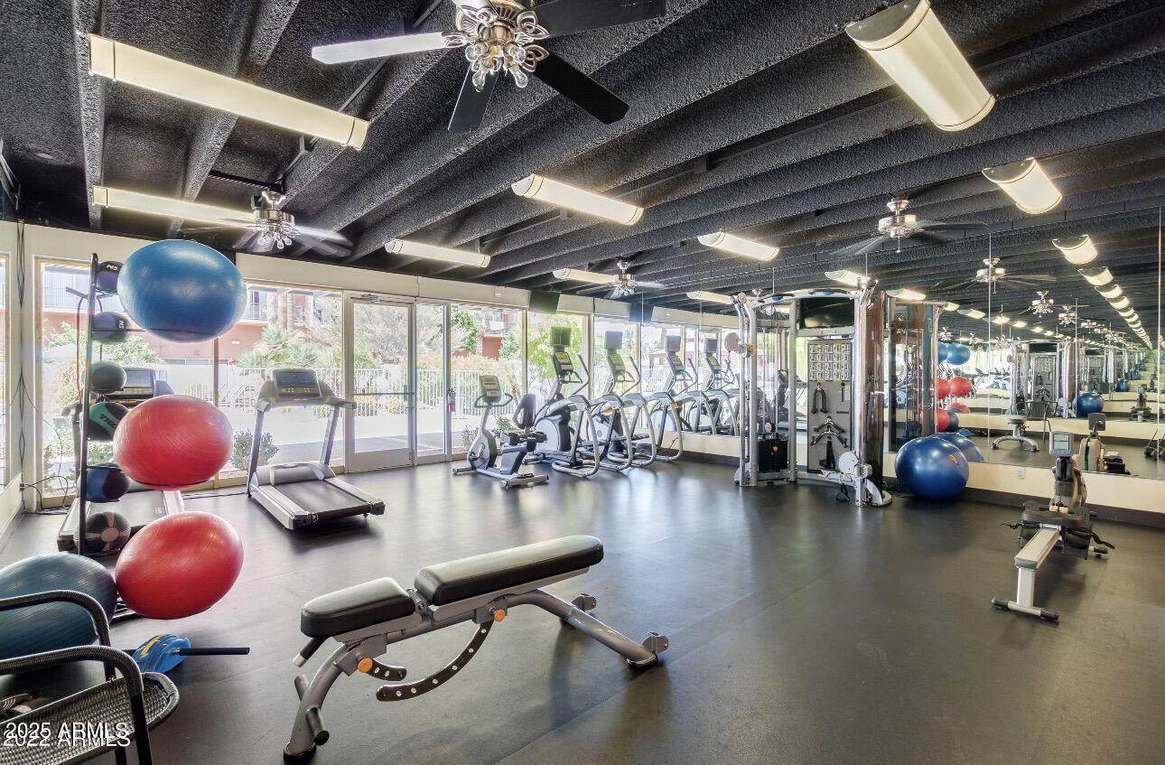 4750 North Central Avenue, Unit 3A Phoenix, AZ 85012 - Photo 16 of 24 a room with gym equipment