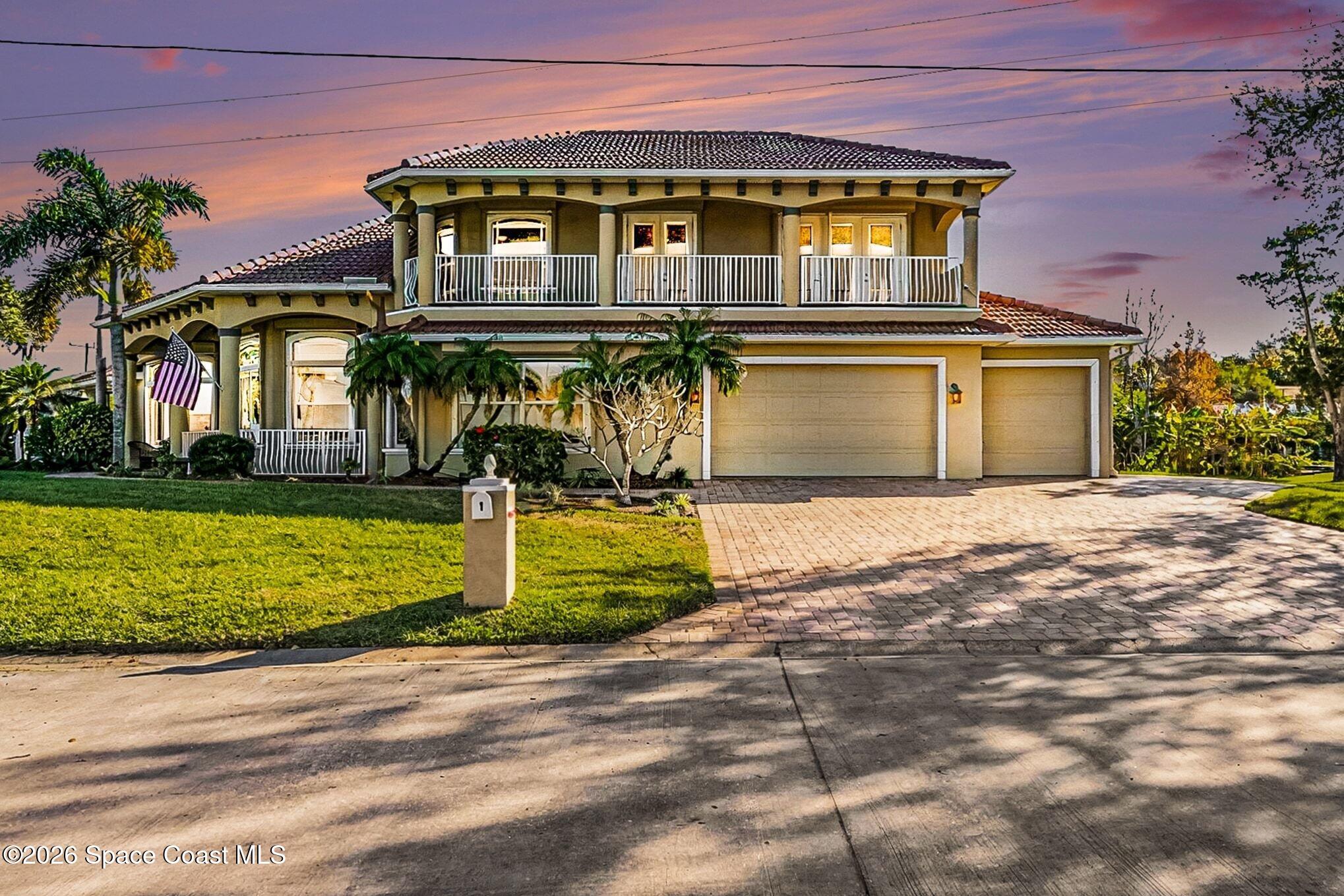 1 Point View Place Cocoa, FL 32926 - Photo 41 of 45 a front view of a house with a yard