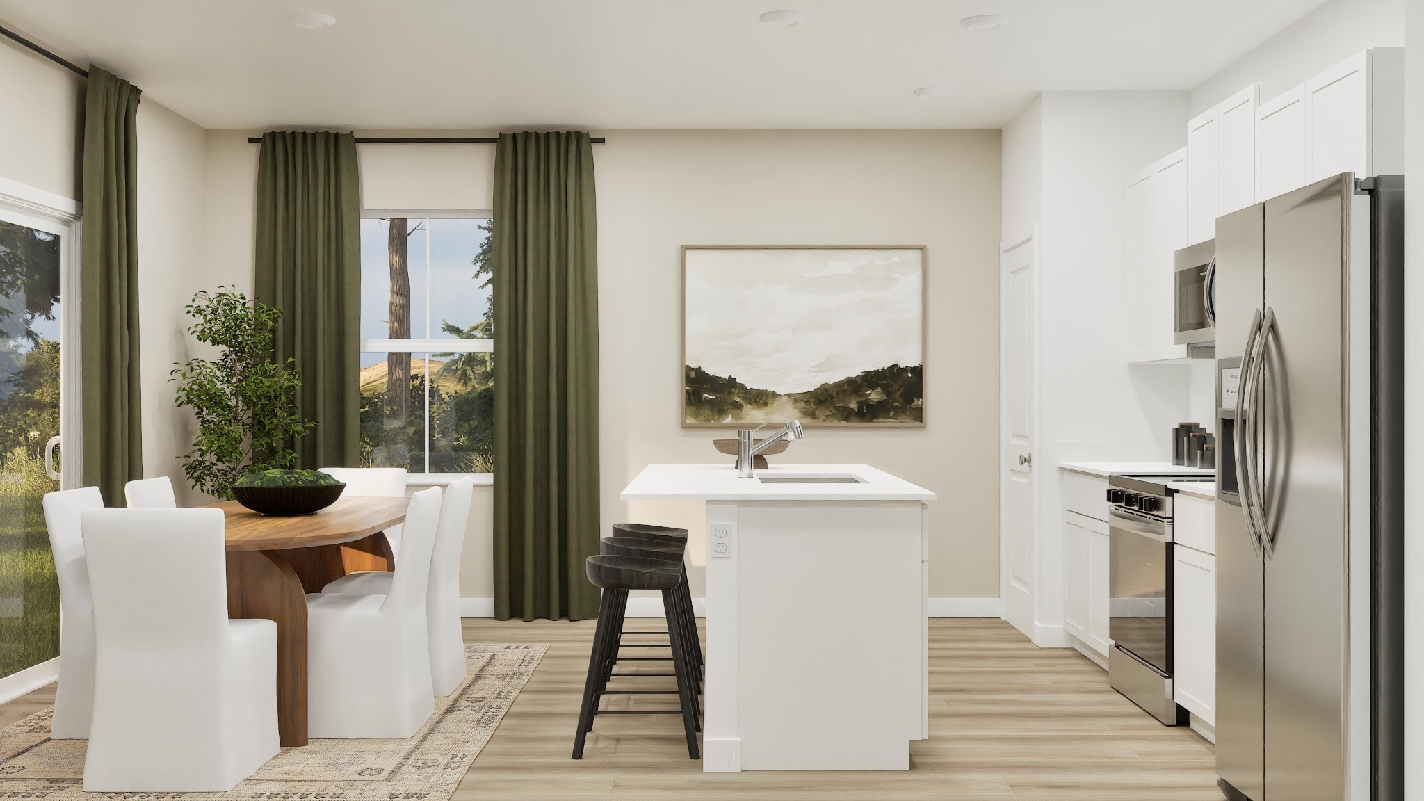 873 Parkside Boulevard Portland, TN 37148 - Photo 13 of 20 a dining hall with stainless steel appliances granite countertop a refrigerator and a sink