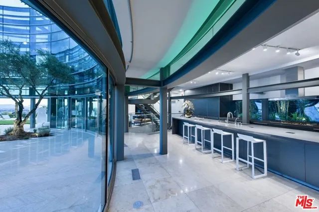 a view of lobby with furniture