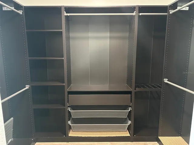 a view of walk in closet