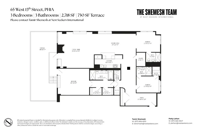 $6,500,000 | 65 West 13th Street, Unit PH1A | Greenwich Village