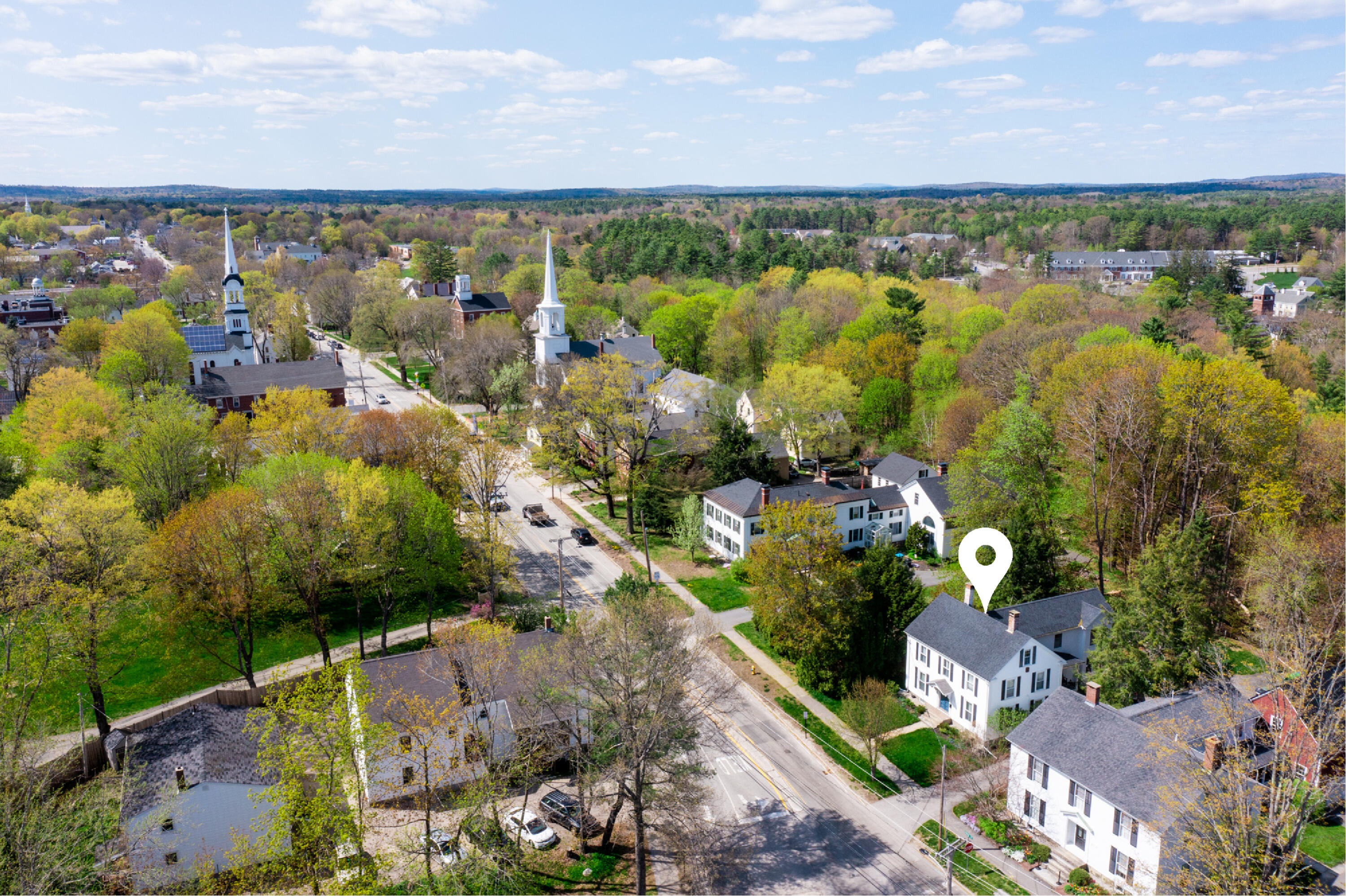 63 Main Street Yarmouth, ME 04096 - Photo 2 of 49 63 Main drone-pin1