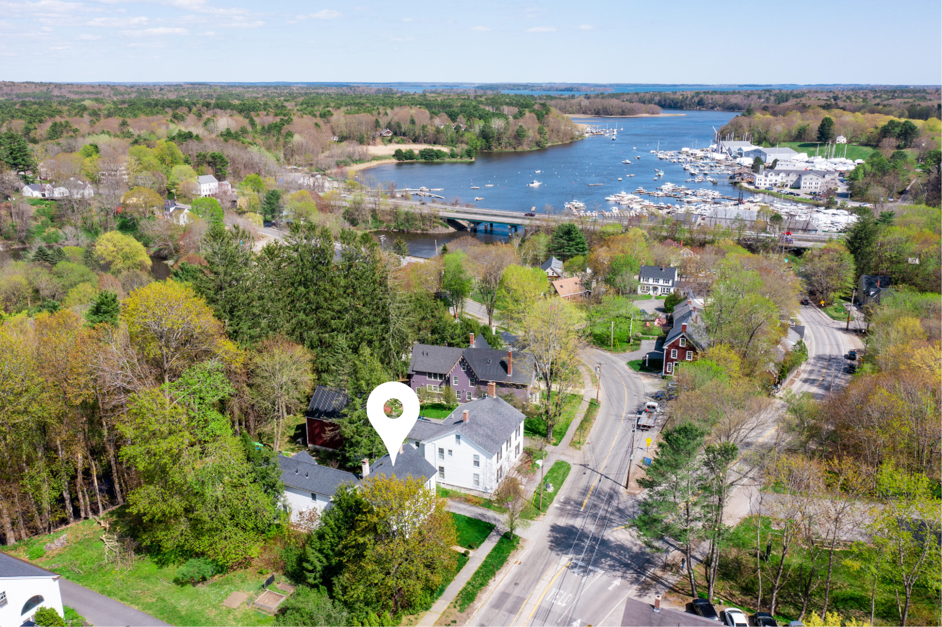 63 Main Street Yarmouth, ME 04096 - Photo 3 of 49 63 Main drone-pin2