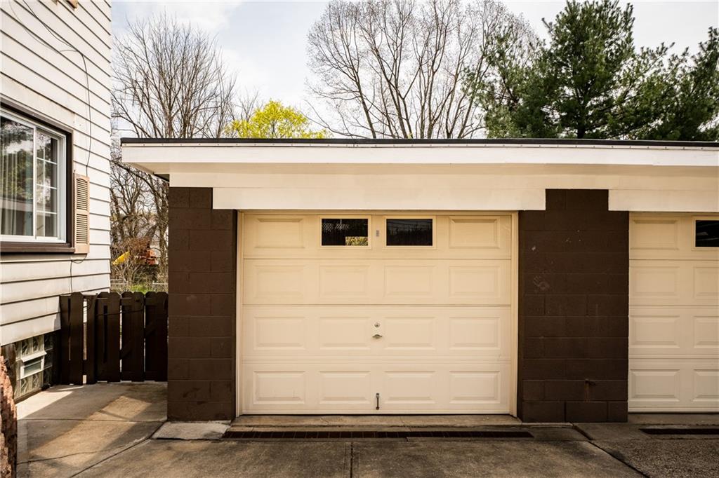 222 Ann Street McKees Rocks, PA 15136 - Photo 15 of 24 View of detached one car garage. The property line cuts right through the middle of the garage and there is a firewall. Garage on right belongs to neighboring property, not to 222 Ann St.