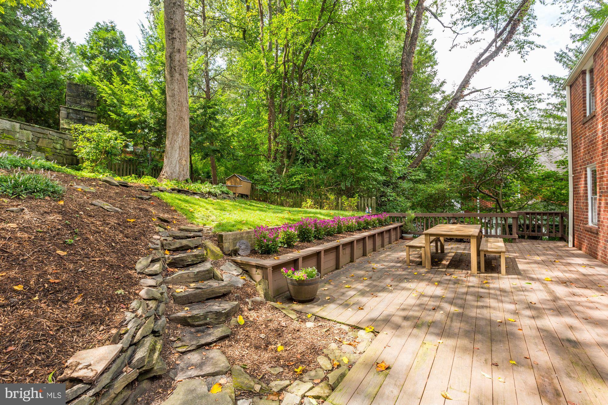 5908 Gloster Road Bethesda, MD 20816 - Photo 35 of 40 Deck view towards yard
