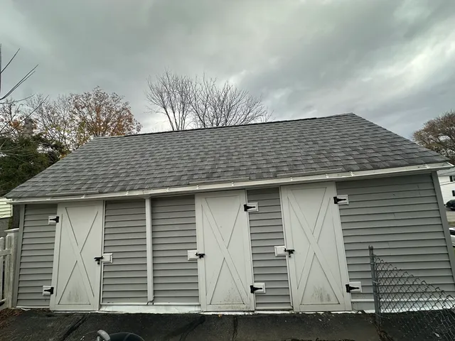 a front view of a house