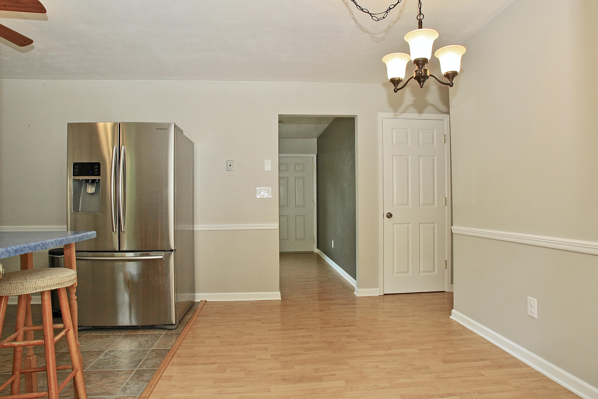 2960 Eton Road Hardy, VA 24101 - Photo 7 of 43 a view of a kitchen with a refrigerator and a ceiling fan
