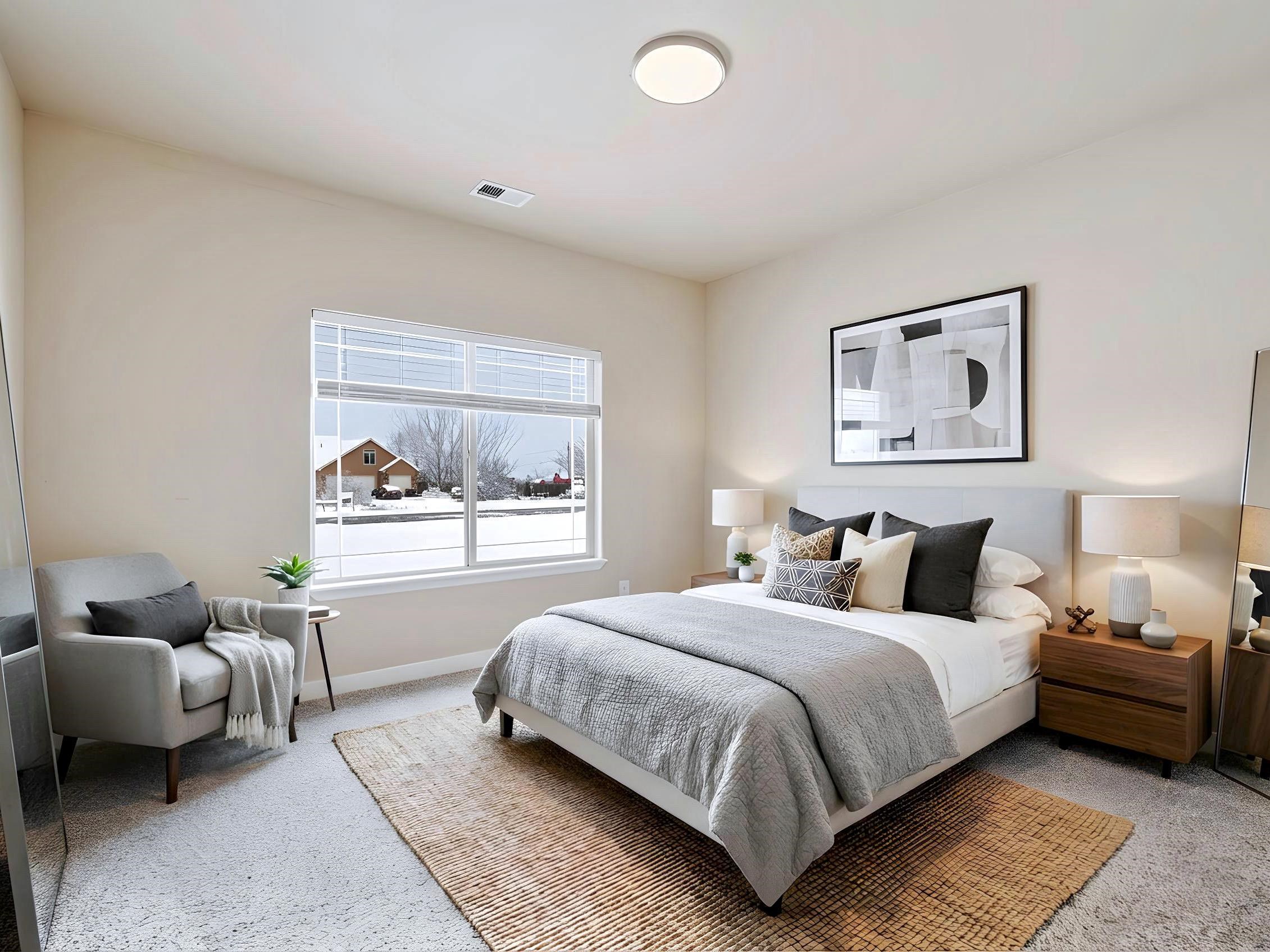 1850 Golden Ranch Road Fruita, CO 81521 - Photo 23 of 39 a bedroom with a bed and a couch