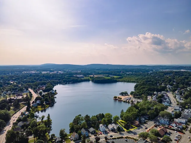 a view of lake and mountain