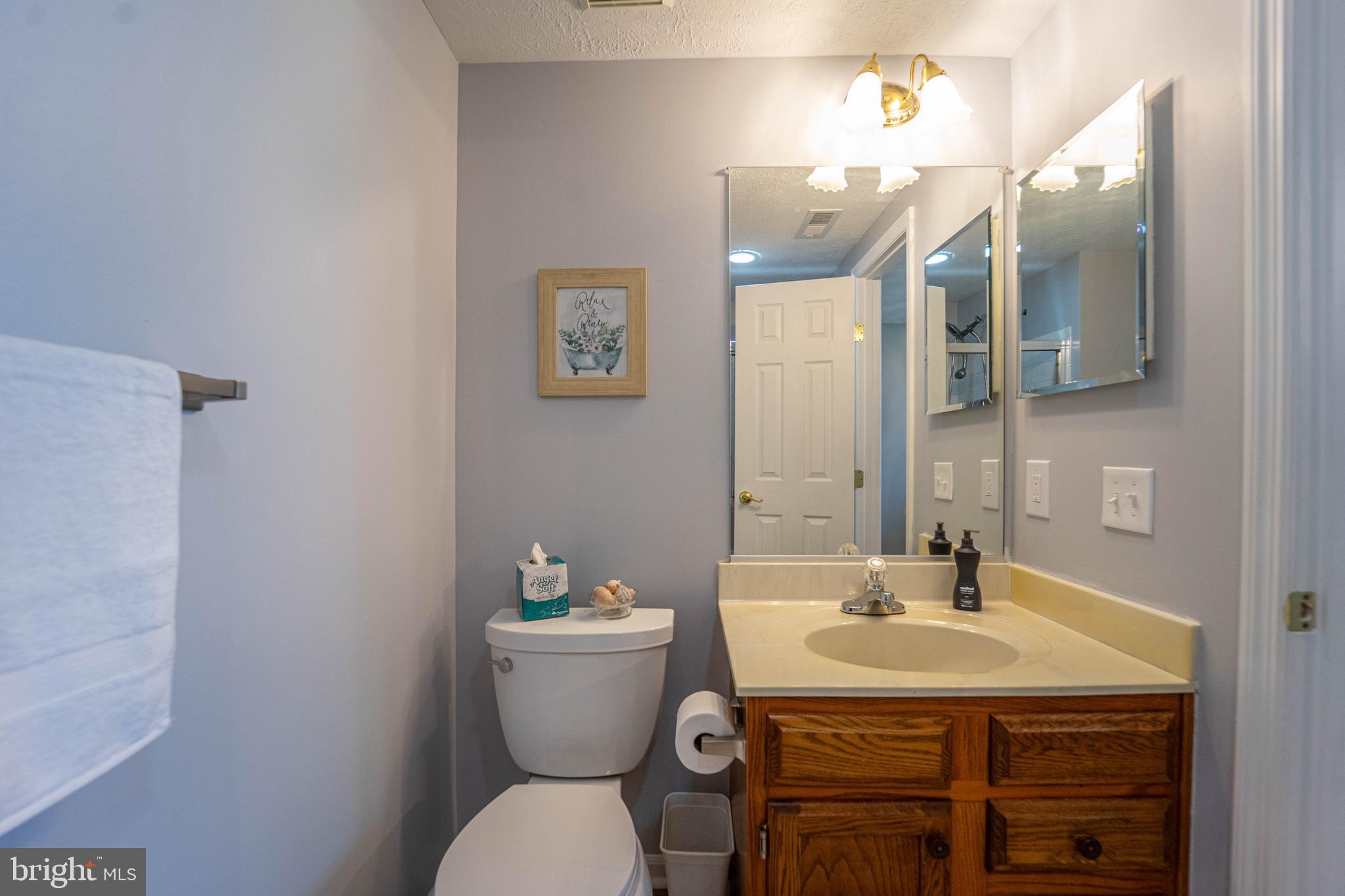 16 Laurel Path Court, Unit 1 Baltimore, MD 21236 - Photo 25 of 28 a bathroom with a sink and mirror with toilet