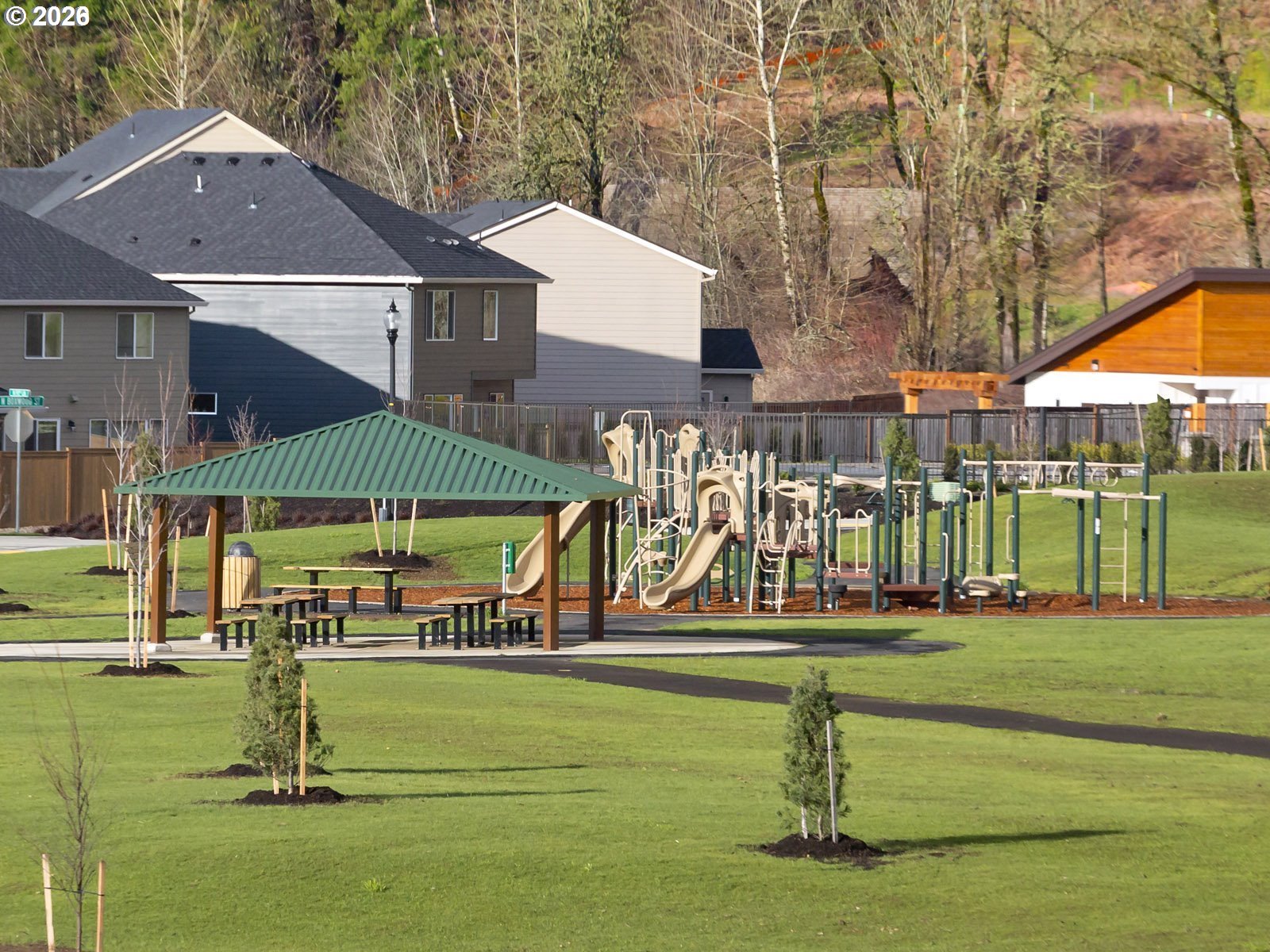 6150 North 86th Avenue Camas, WA 98607 - Photo 39 of 41 a house with swimming pool in front of it