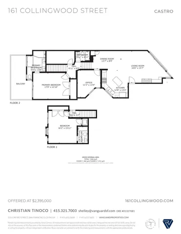 $2,395,000 | 161 Collingwood Street, San Francisco, CA 94114