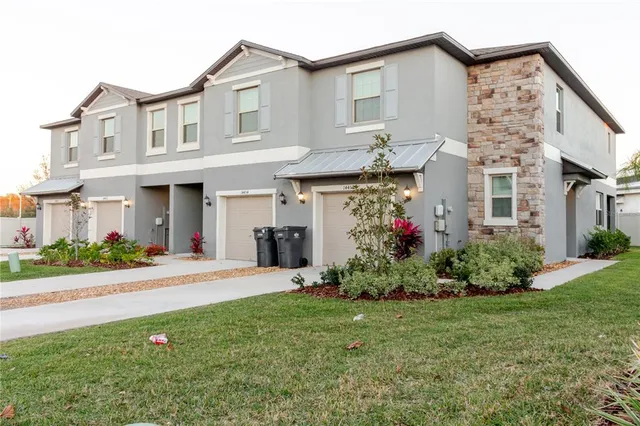 a flowers in front of a house