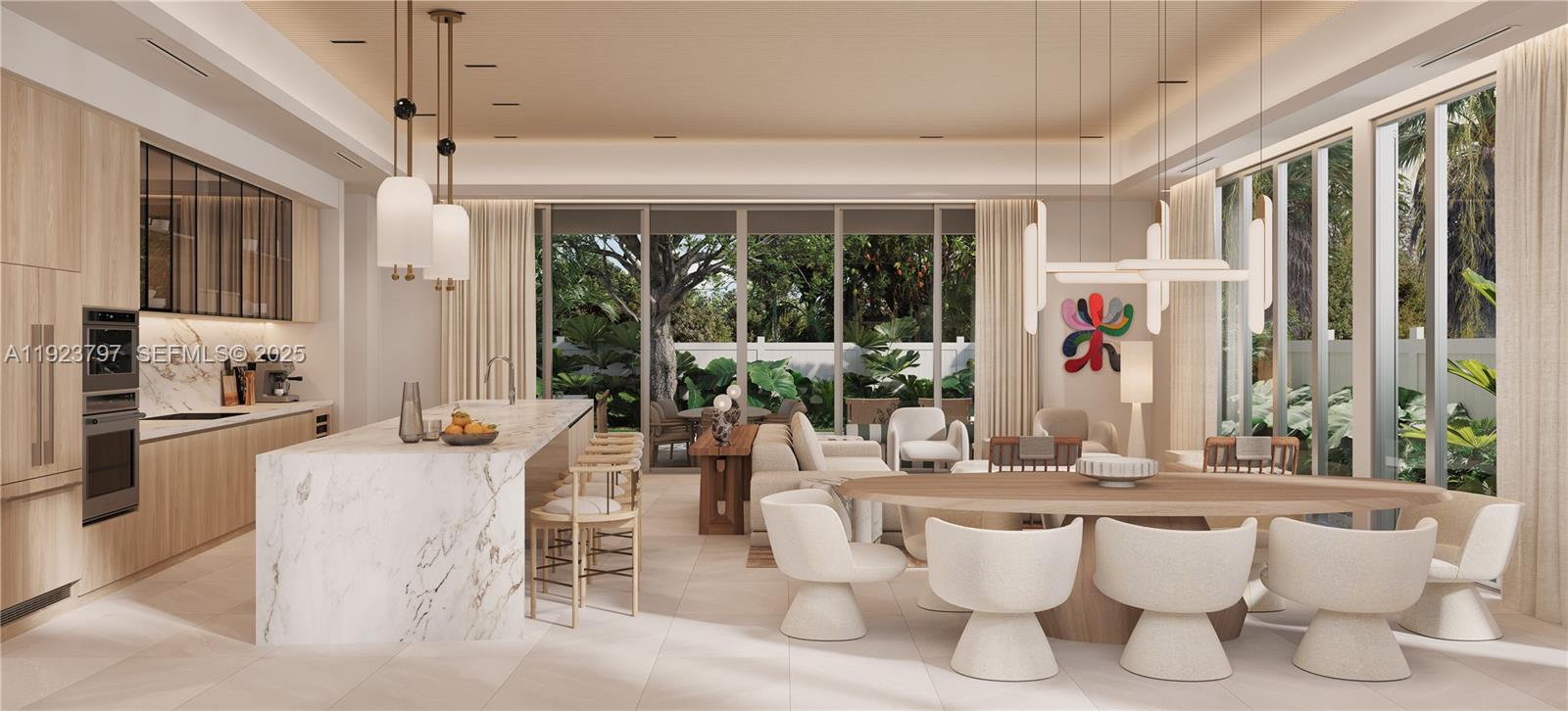 188 Cherokee Street Miami Springs, FL 33166 - Photo 7 of 10 a living room with large windows and furniture